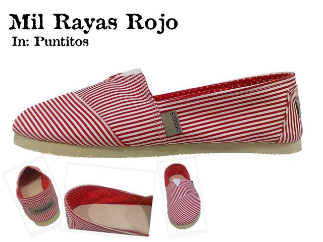 Mil rayas rojo 